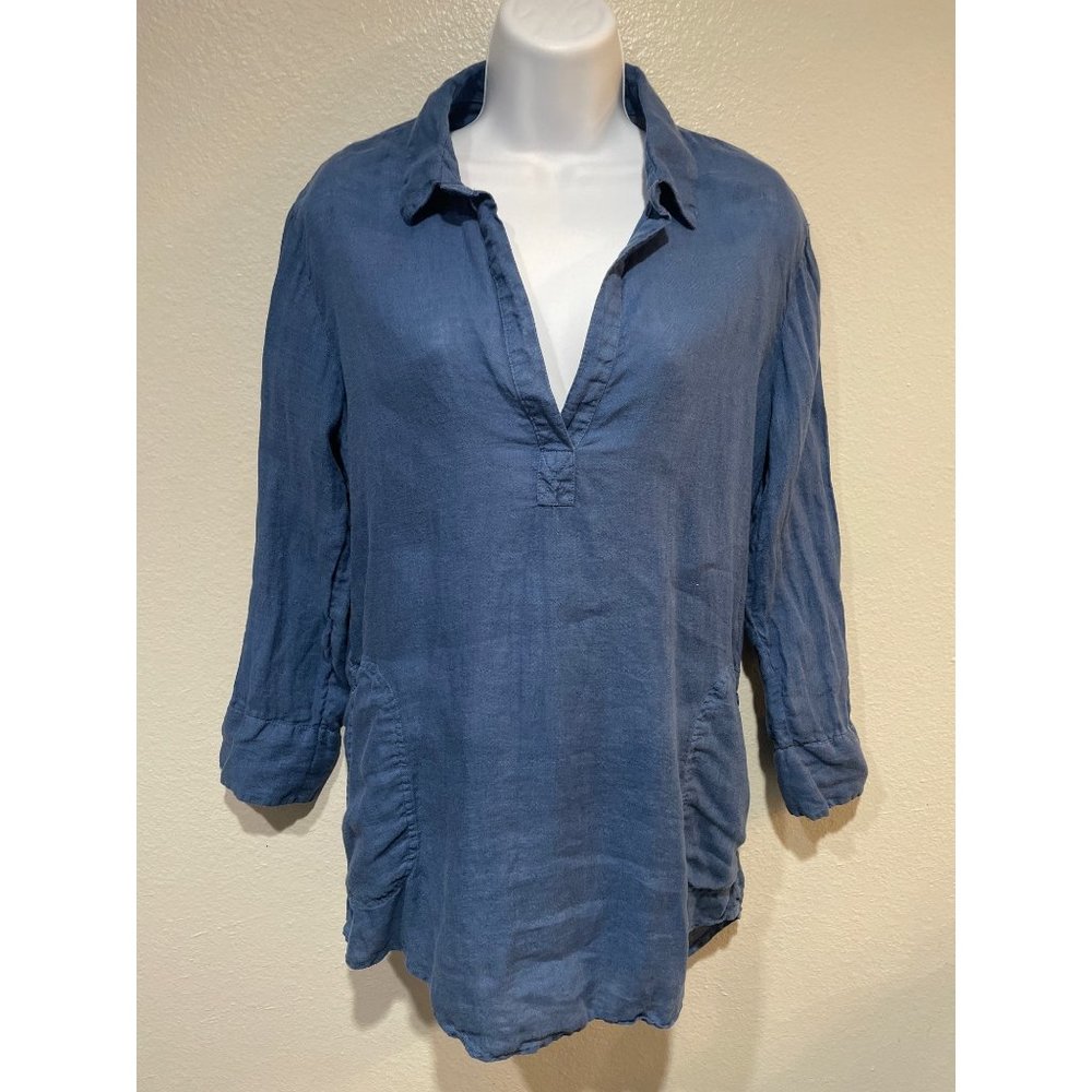 Vineyard Vines Linen Tunic Blouse